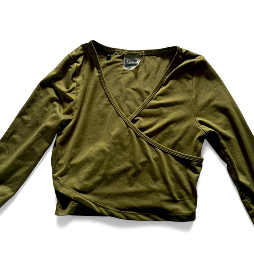 Olive Green Gymshark Top
